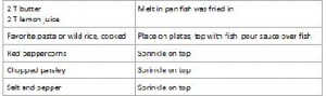 Fish recipe